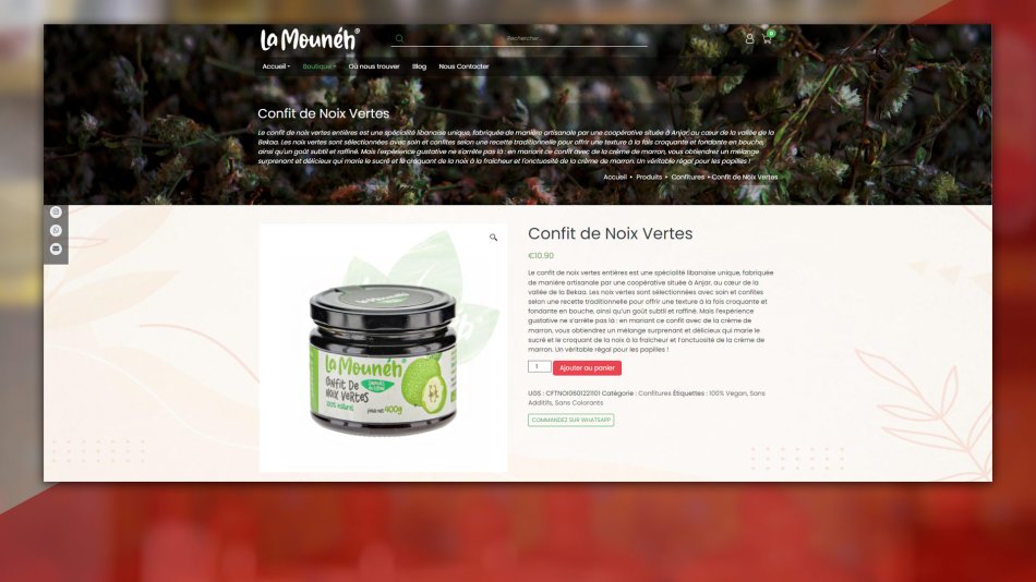 La Mouneh - Shop Product Details Page