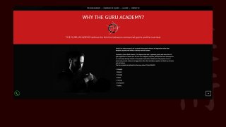 The Guru Academy - Home page dark section